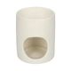 Duftlampe, Keramik, weiß gesprenkelt, Ø 8 x 10 cm