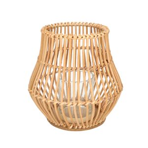 Windlicht, rotan, Ø 20 cm
