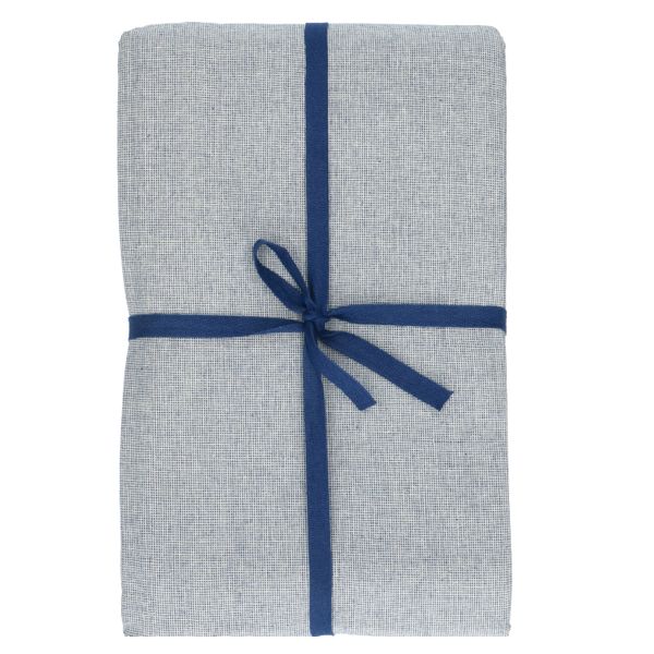 Tafelkleed, GOTS bio-katoen, blauw, 145 x 250 cm