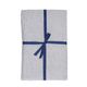 Tablecloth, organic cotton, blue/white blend, 145 x 250 cm