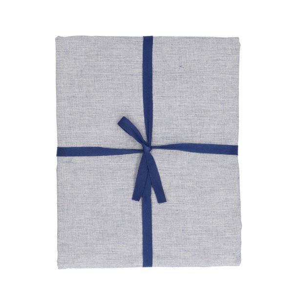 Tablecloth round, GOTS organic cotton, blue, Ø 180 cm