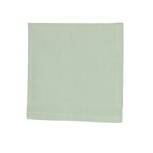 Serviette de table, coton bio, vert clair chiné, 40 x 40 cm