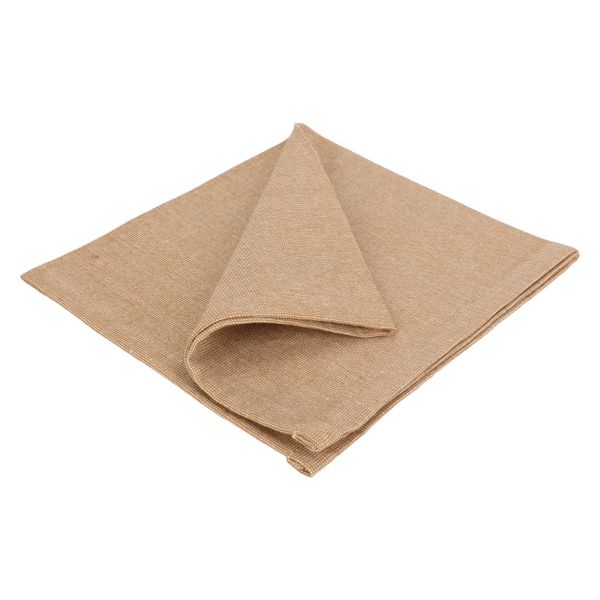 Napkin, GOTS organic cotton, sand, 40 x 40 cm