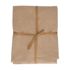 Nappe ronde, coton bio, couleur sable, Ø 180  cm