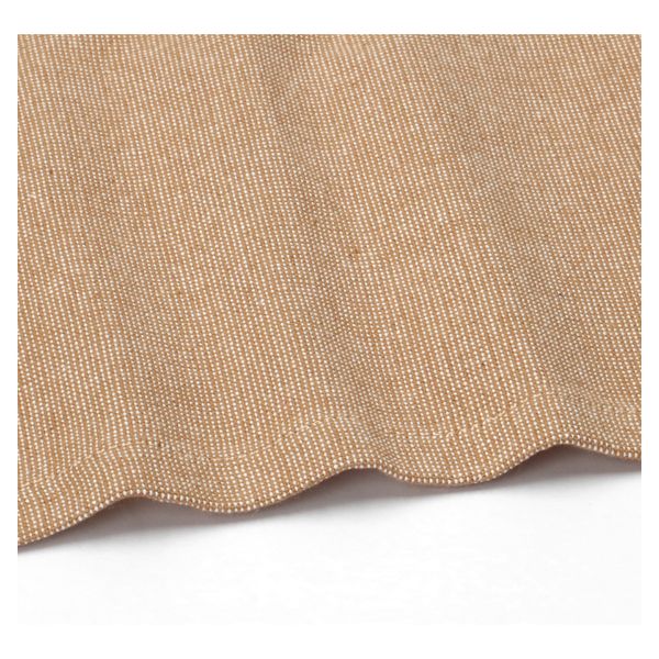 Tablecloth round, GOTS organic cotton, sand, Ø 180 cm