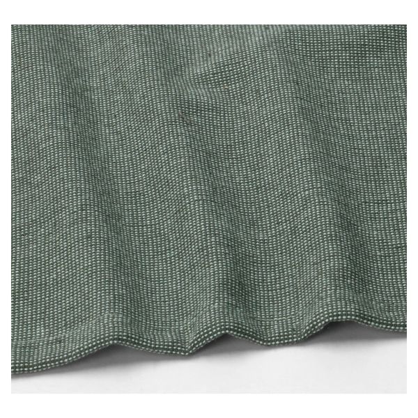 Tablecloth round, GOTS organic cotton, green, Ø 180 cm