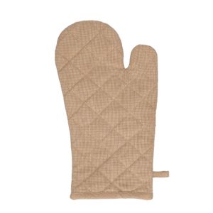 Oven glove, organic cotton, sand