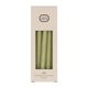 Dinner candles, light green, 17 cm, 10 pieces