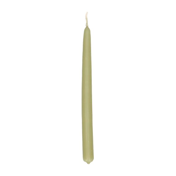 Dinner candles, light green, 17 cm, 10 pieces