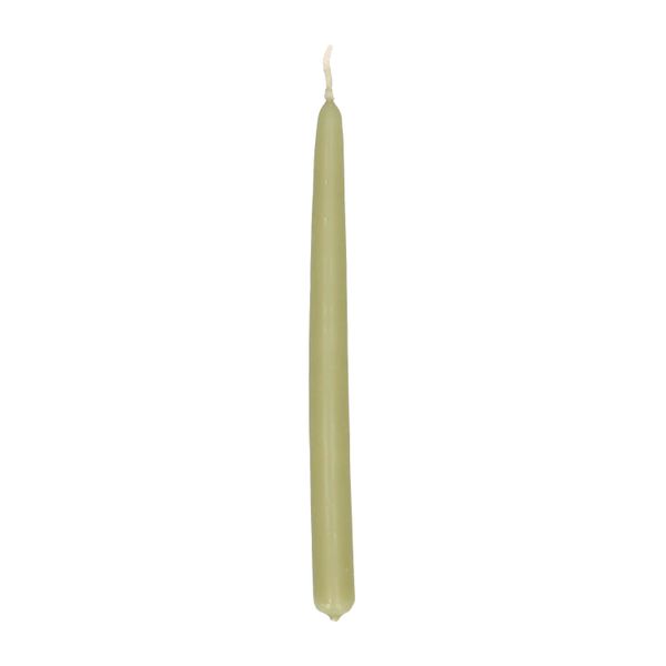Kerzen, schmal, olivgrün, 17 cm, 10 Stück