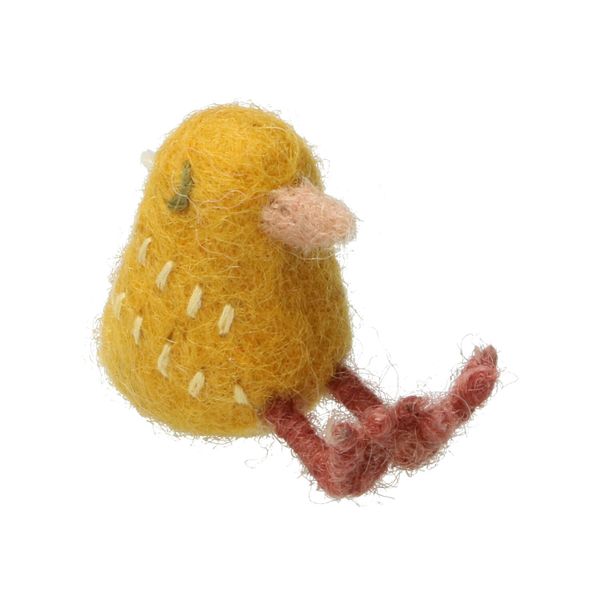 Paashanger kuiken, vilt, geel