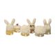 Bonnet d’œuf, lapin, laine, jaune