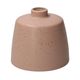 Vase, céramique, mat, vieux rose moucheté, Ø 9,5 cm