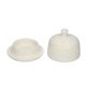 Beurrier à cloche, céramique, mat blanc moucheté, Ø 8,5 cm
