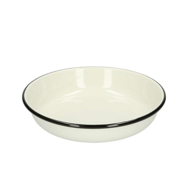 Assiette creuse porcelaine blanche Ouverture, 6 pièces