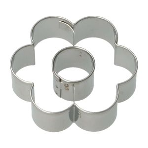 Flower cookie cutter, stainless steel
