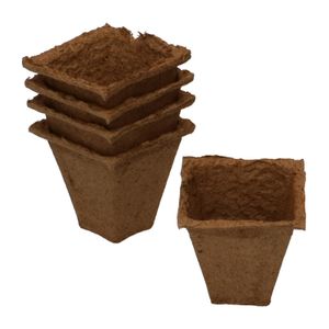 Growing pots, biodegradable, 5 pieces