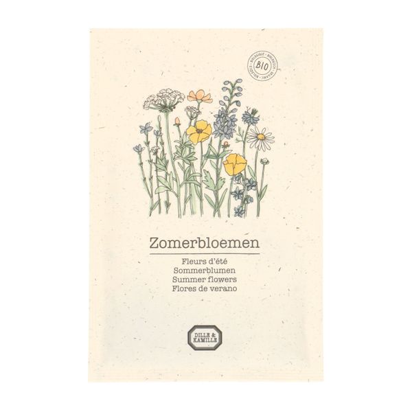 Bloemzaden, zomerbloemen, biologisch, 1.5 g