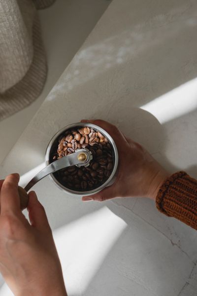 Moulin à café,  acier inoxydable