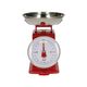 Balance de cuisine, métal, rouge, 1 kg 