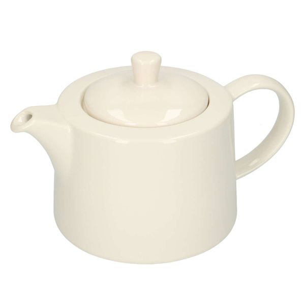 Theepot 'Wit', aardewerk, 1,3 liter