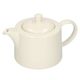 Theepot 'Wit', aardewerk, 1,3 liter