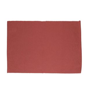 Place mat, organic cotton, red