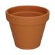 Flowerpot with rim, terracotta, ⌀ 13.5cm