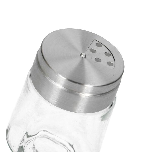 Spice jar with sprinkle lid, glass, 90 ml