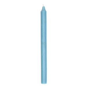 Bougie de table, bleu denim, 27 cm