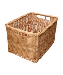 Basket, straight, willow, 40 x 30 x 25 cm 