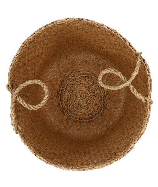 Basket with handles, seagrass, natural, large