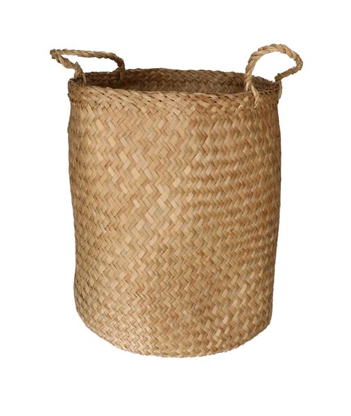 Basket with handles, seagrass, natural, medium