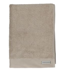 Handdoek, bio-katoen, licht taupe, 50 x 100 cm