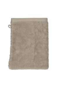 Washand, bio-katoen, licht taupe, 20 x 15 cm
