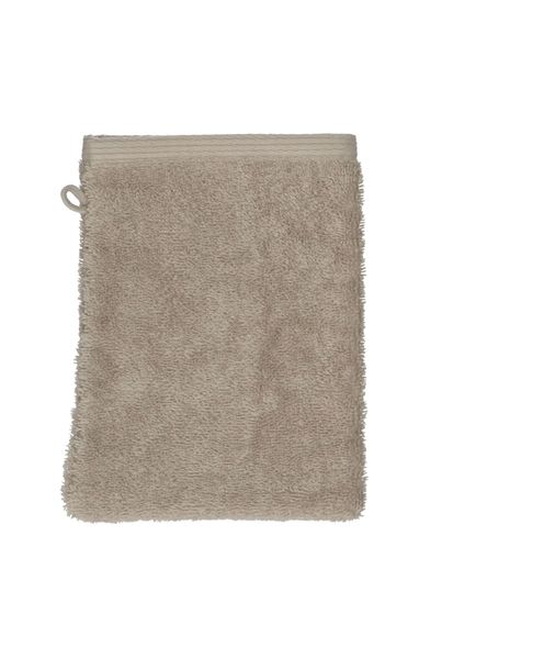 Washand, bio-katoen, licht taupe, 20 x 15 cm