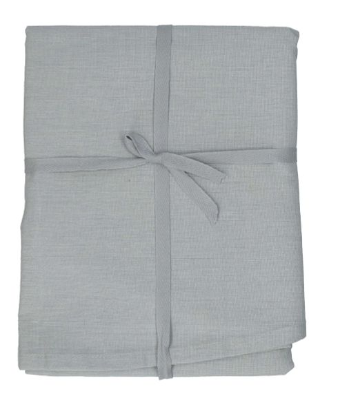 Tablecloth round, GOTS organic cotton, grey, Ø 180 cm