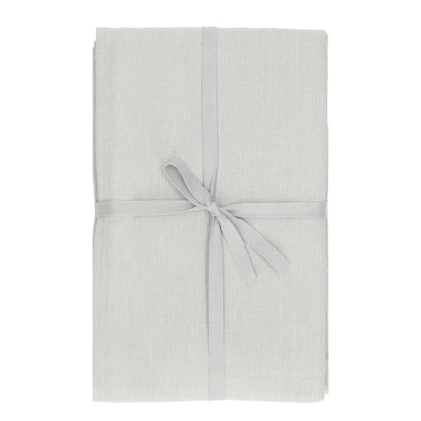 Tafelkleed rond, GOTS bio-katoen, grijs,Ø 180 cm