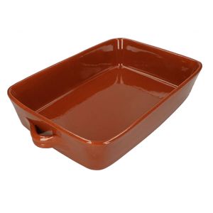 Oven dish, red earthenware, 41 x 27 cm