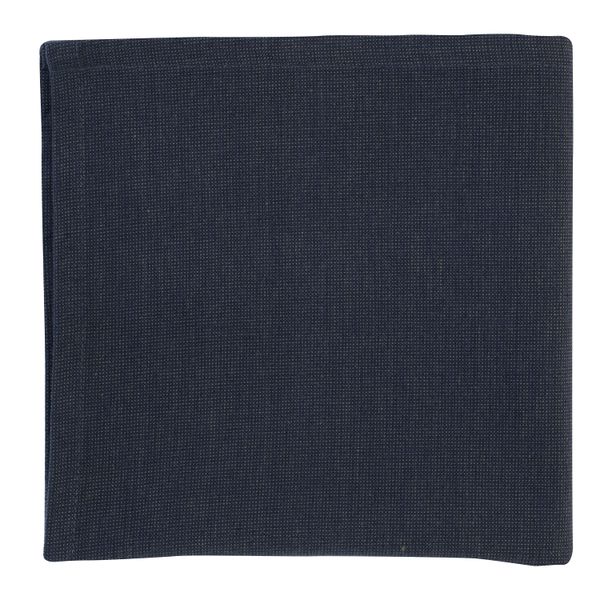 Serviette de table, coton bio GOTS, bleu nuit, 40 x 40 cm