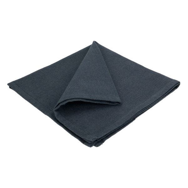 Napkin, GOTS organic cotton, midnight blue, 40 x 40 cm