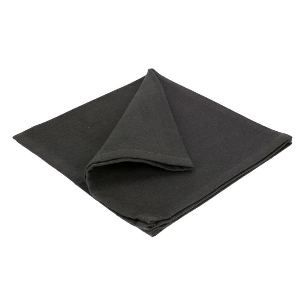 Servet, GOTS bio-katoen, donkergrijs, 40 x 40 cm