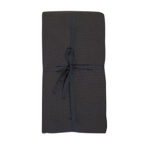 Tablecloth, organic cotton, dark grey blend, 145 x 250 cm