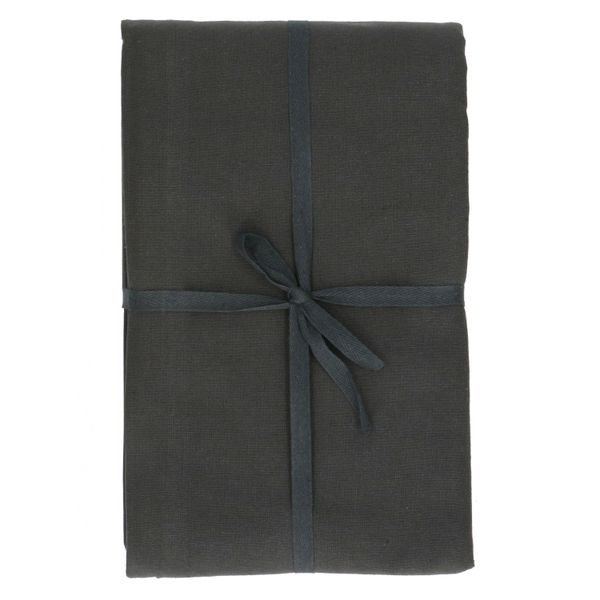 Tafelkleed, GOTS bio-katoen, donkergrijs, 145 x 300 cm