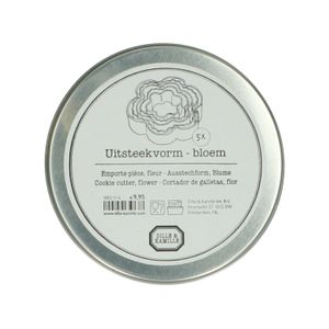 Emporte-pièces en boîte, inox, fleur