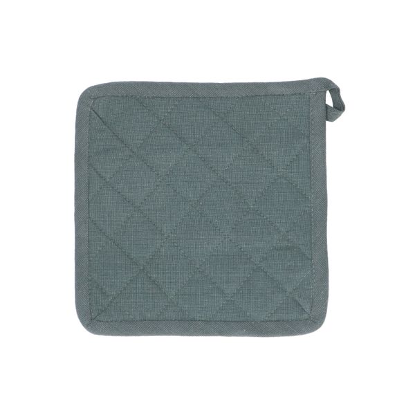 Pannenlap, bio-katoen, donkergroen gemêleerd