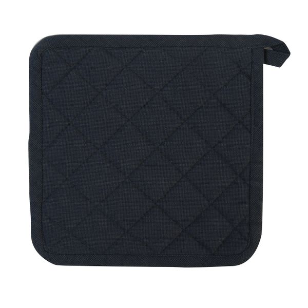 Pannenlap, bio-katoen, nachtblauw gemêleerd