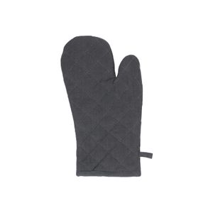 Oven glove, organic cotton, dark grey blend 