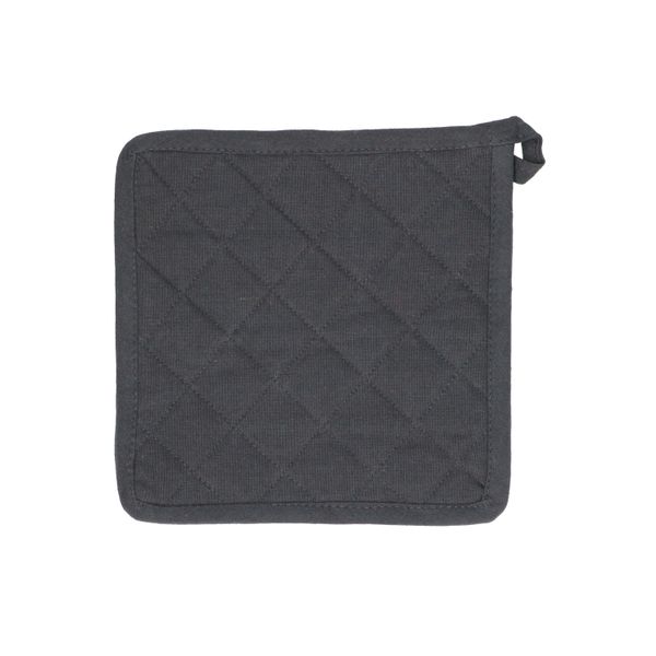 Pannenlap, bio-katoen, donkergrijs gemêleerd