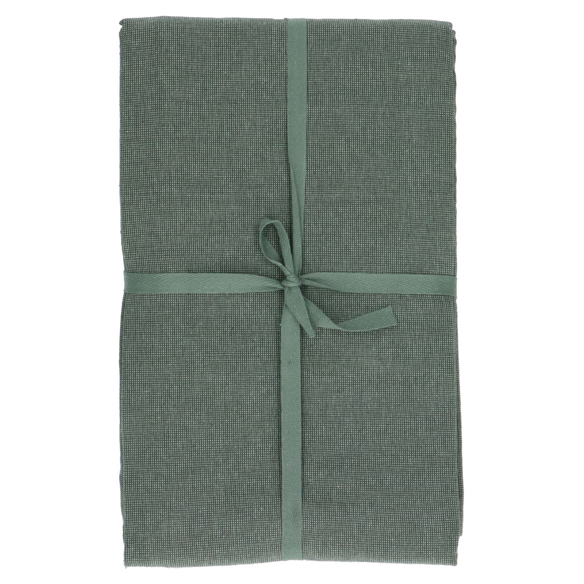 Extra long tablecloth, organic cotton, green blend, 145 x 350 cm